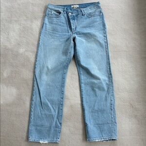 Madewell Crossover Low-Slung Straight Jeans